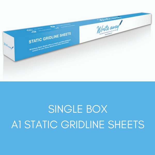1 Box - WriteAway Gridlined A1 Static Sheets